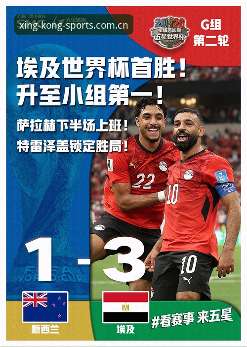 世界杯G组首胜夜：埃及3-1逆转新西兰的数据复盘